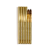 Gold Crimped Kolinsky Brushes