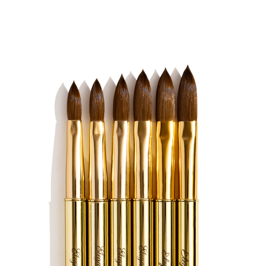 Gold Crimped Kolinsky Brushes