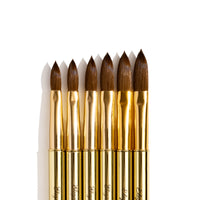 Gold Crimped Kolinsky Brushes