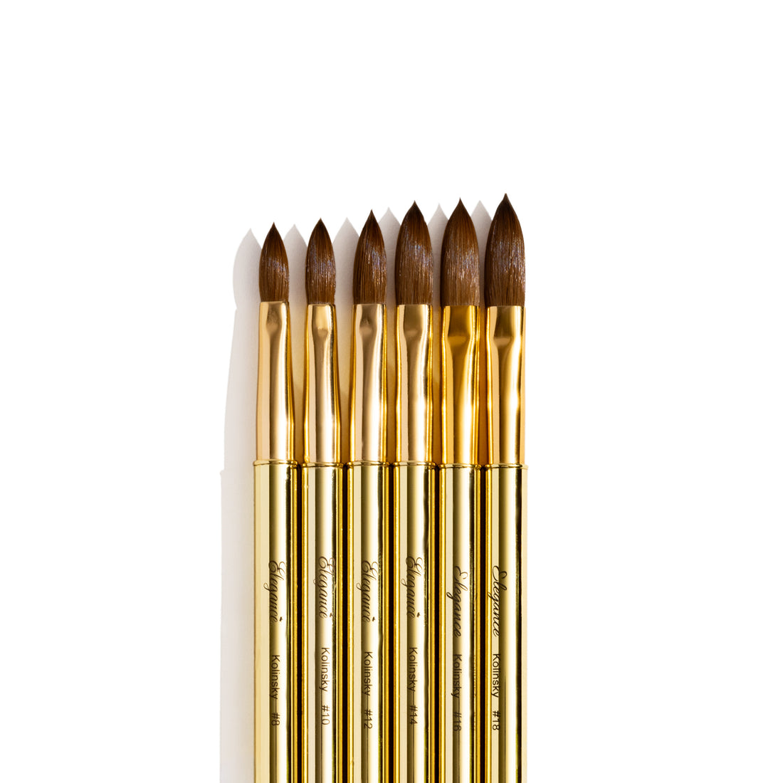 Gold Crimped Kolinsky Brushes