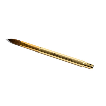 Gold Crimped Kolinsky Brush #16