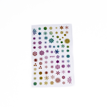 Multi-Color Snowflake Stickers